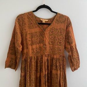 April Cornell Dress | Boho Indian Print | Sz XS